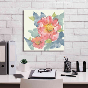 'Peony In The Pink II' by Chris Paschke, Giclee Canvas Wall Art,18 x 18