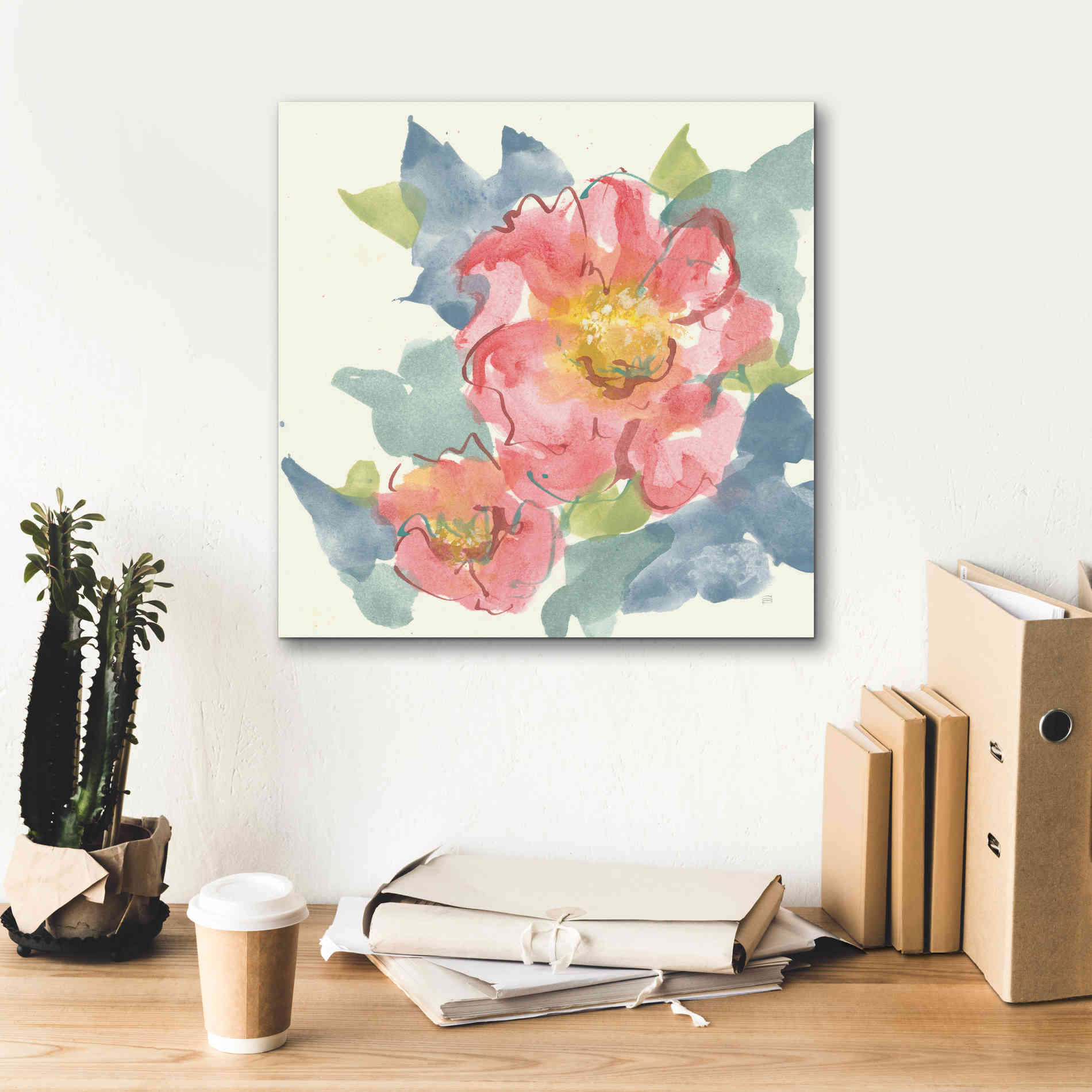 'Peony In The Pink II' by Chris Paschke, Giclee Canvas Wall Art,18 x 18