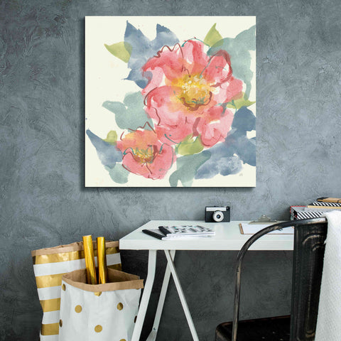 Image of 'Peony In The Pink II' by Chris Paschke, Giclee Canvas Wall Art,26 x 26