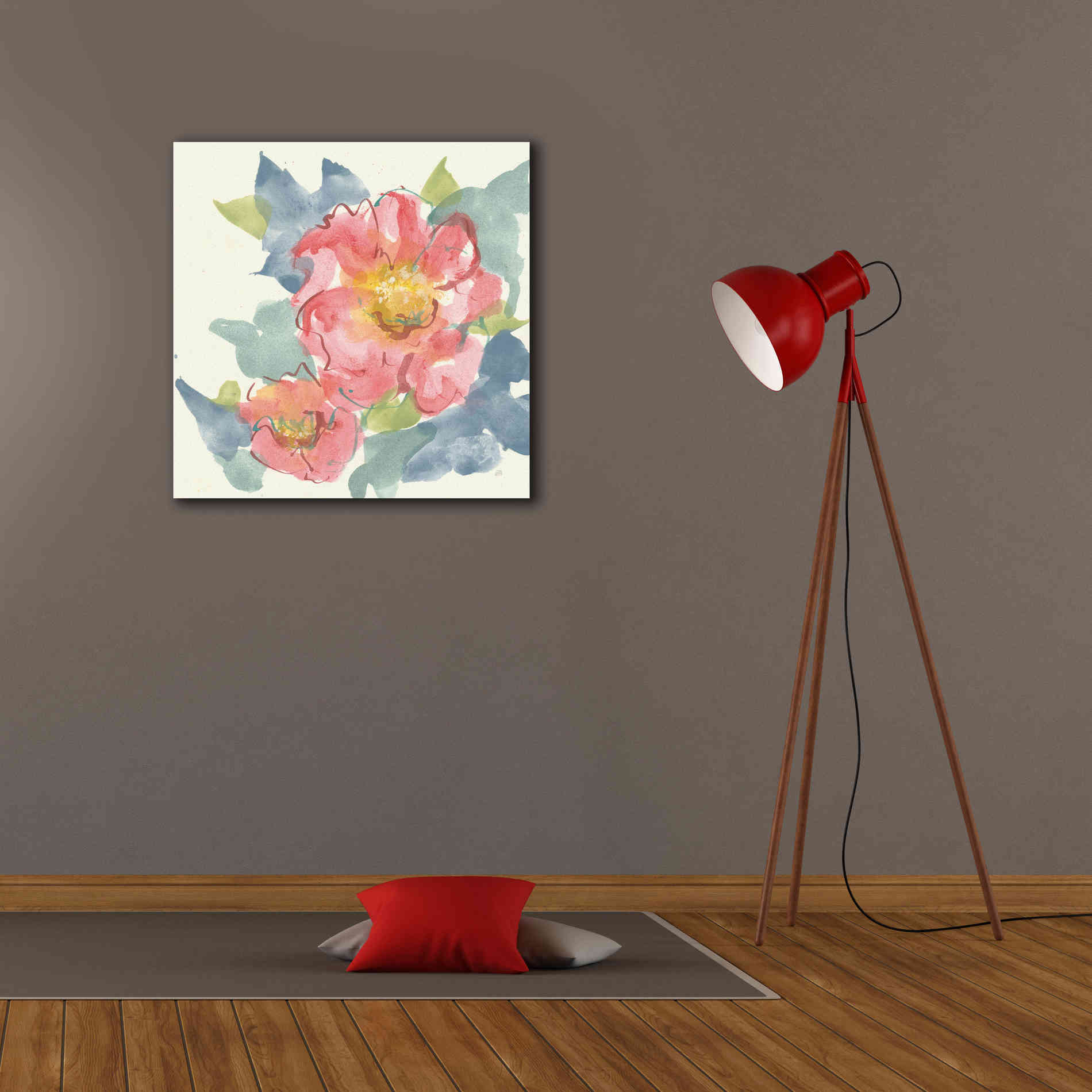 'Peony In The Pink II' by Chris Paschke, Giclee Canvas Wall Art,26 x 26