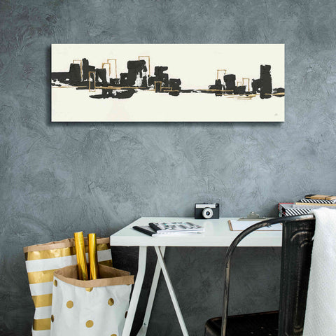 Image of 'Gilded City II' by Chris Paschke, Giclee Canvas Wall Art,36 x 12