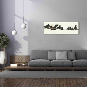 'Gilded City II' by Chris Paschke, Giclee Canvas Wall Art,60 x 20