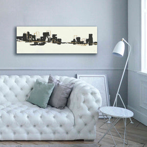 'Gilded City II' by Chris Paschke, Giclee Canvas Wall Art,60 x 20