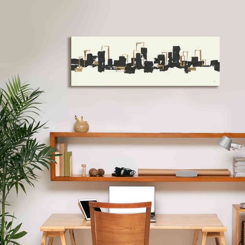 Image of 'Gilded City III' by Chris Paschke, Giclee Canvas Wall Art,36 x 12