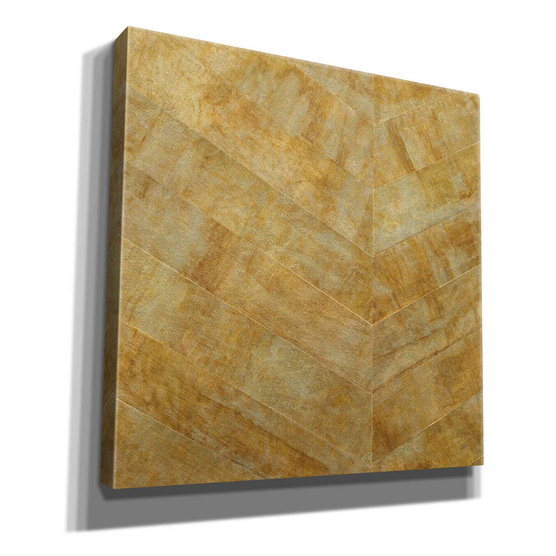 'Gilded Herringbone I' by Chris Paschke, Giclee Canvas Wall Art