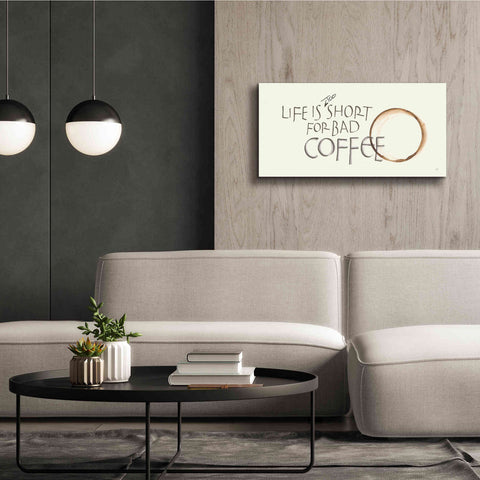 Image of 'Coffee Sayings I' by Chris Paschke, Giclee Canvas Wall Art,40 x 20