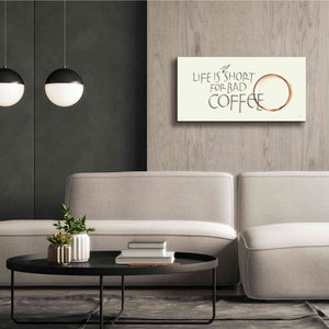 'Coffee Sayings I' by Chris Paschke, Giclee Canvas Wall Art,40 x 20