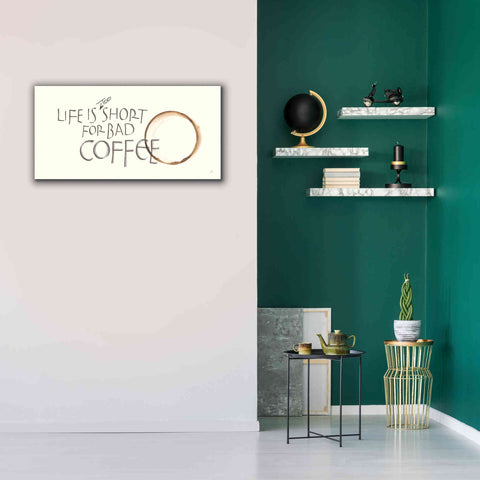 Image of 'Coffee Sayings I' by Chris Paschke, Giclee Canvas Wall Art,40 x 20