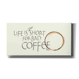 'Coffee Sayings I' by Chris Paschke, Giclee Canvas Wall Art