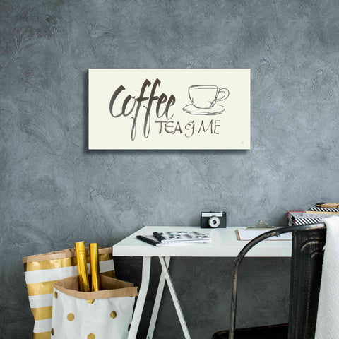 Image of 'Coffee Sayings II' by Chris Paschke, Giclee Canvas Wall Art,24 x 12