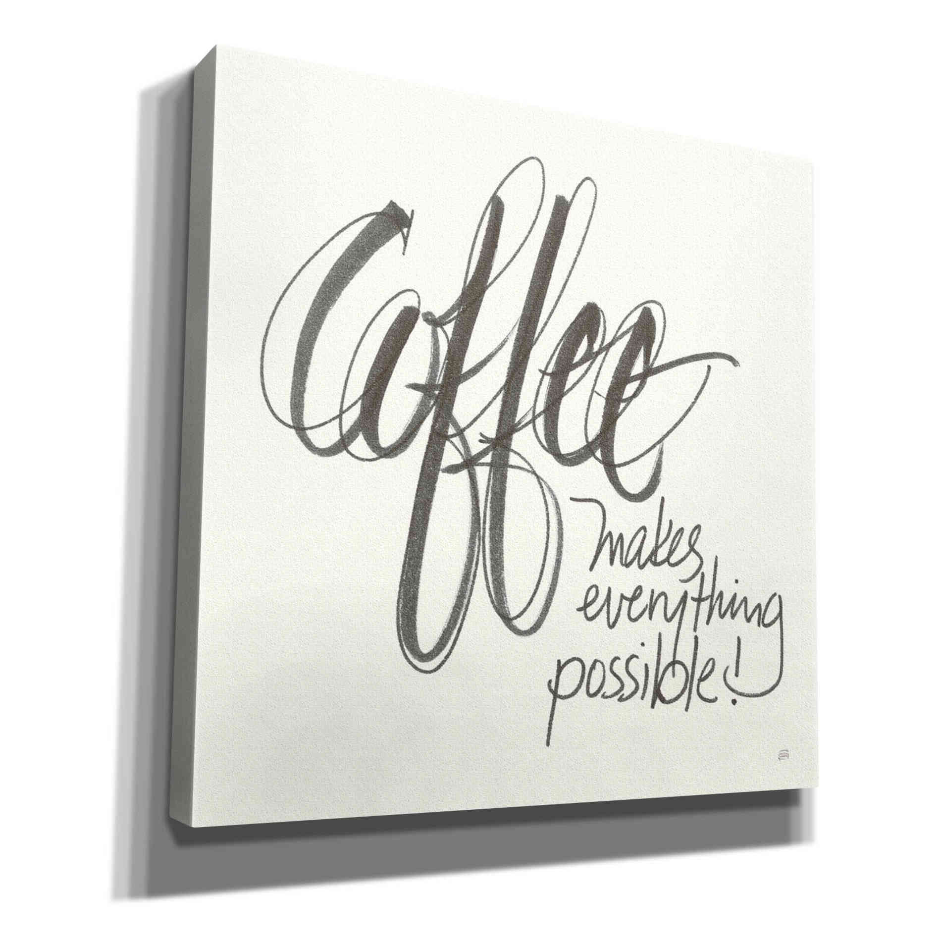 'Coffee Sayings IV' by Chris Paschke, Giclee Canvas Wall Art