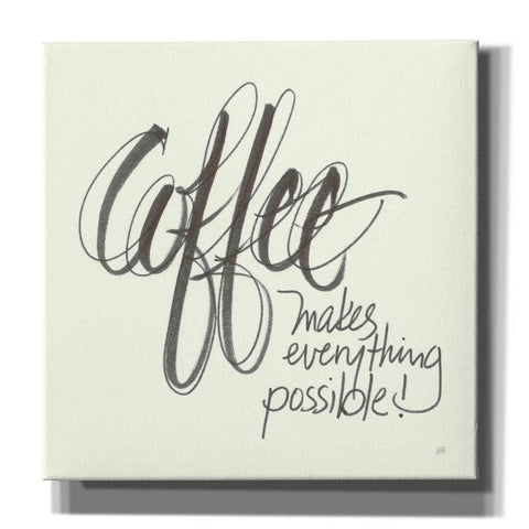 Image of 'Coffee Sayings IV' by Chris Paschke, Giclee Canvas Wall Art