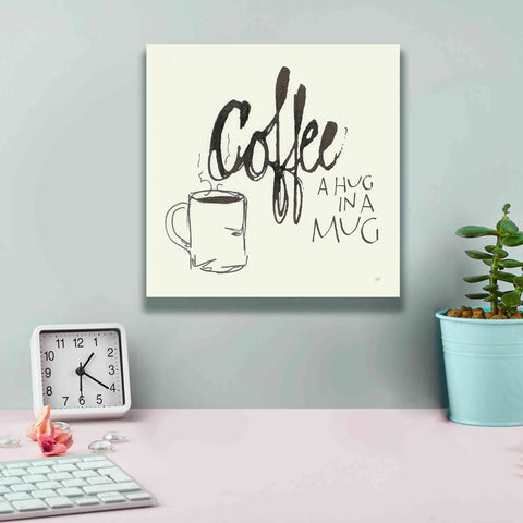Image of 'Coffee Sayings V' by Chris Paschke, Giclee Canvas Wall Art,12 x 12