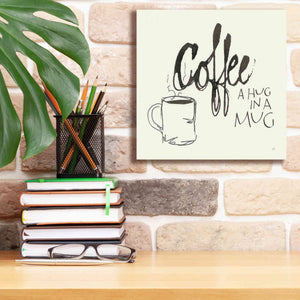 'Coffee Sayings V' by Chris Paschke, Giclee Canvas Wall Art,12 x 12