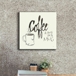 'Coffee Sayings V' by Chris Paschke, Giclee Canvas Wall Art,18 x 18