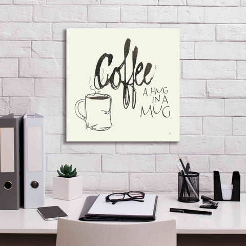 Image of 'Coffee Sayings V' by Chris Paschke, Giclee Canvas Wall Art,18 x 18