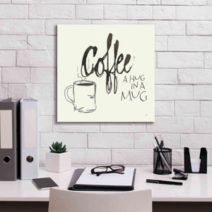 'Coffee Sayings V' by Chris Paschke, Giclee Canvas Wall Art,18 x 18