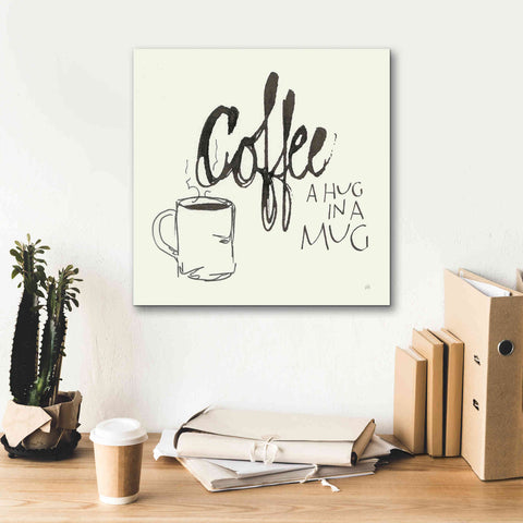Image of 'Coffee Sayings V' by Chris Paschke, Giclee Canvas Wall Art,18 x 18