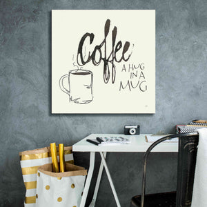 'Coffee Sayings V' by Chris Paschke, Giclee Canvas Wall Art,26 x 26