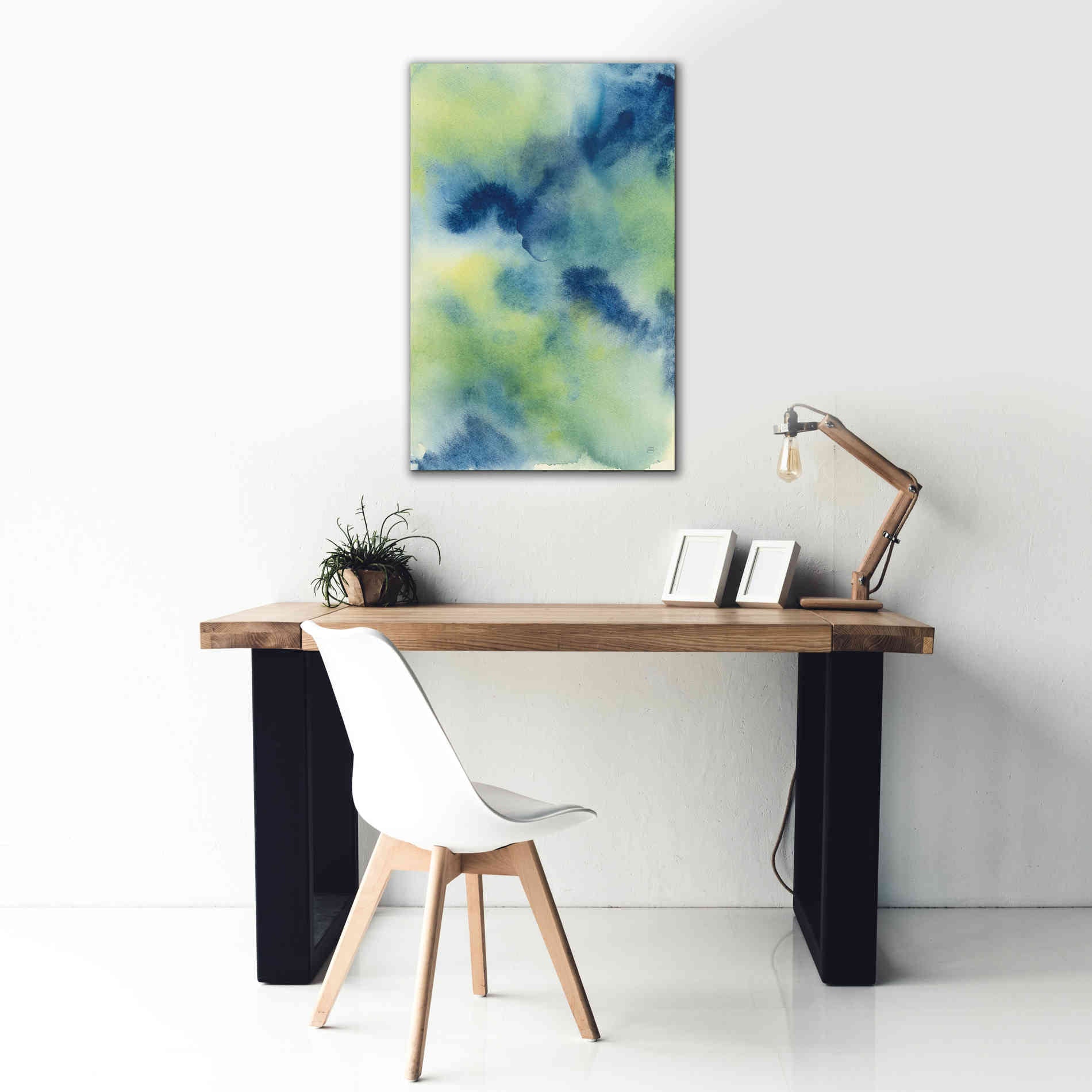 'Indigo Flow I' by Chris Paschke, Giclee Canvas Wall Art,26 x 40