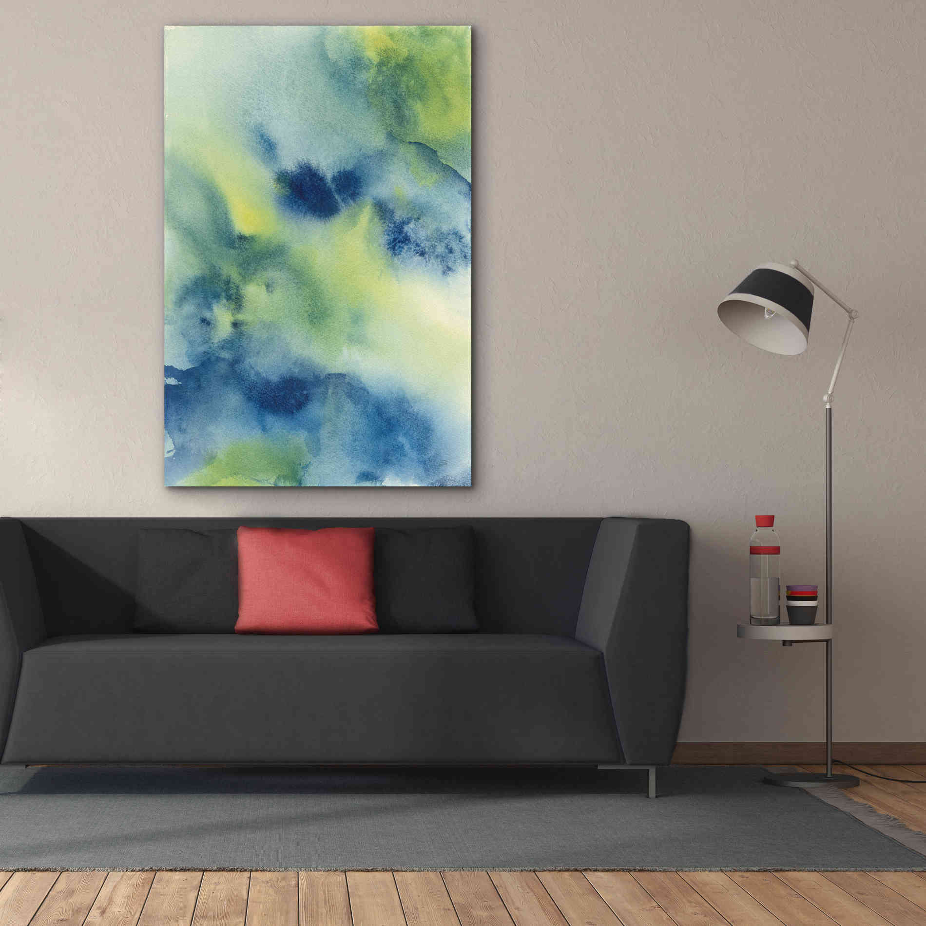 'Indigo Flow II' by Chris Paschke, Giclee Canvas Wall Art,40 x 60