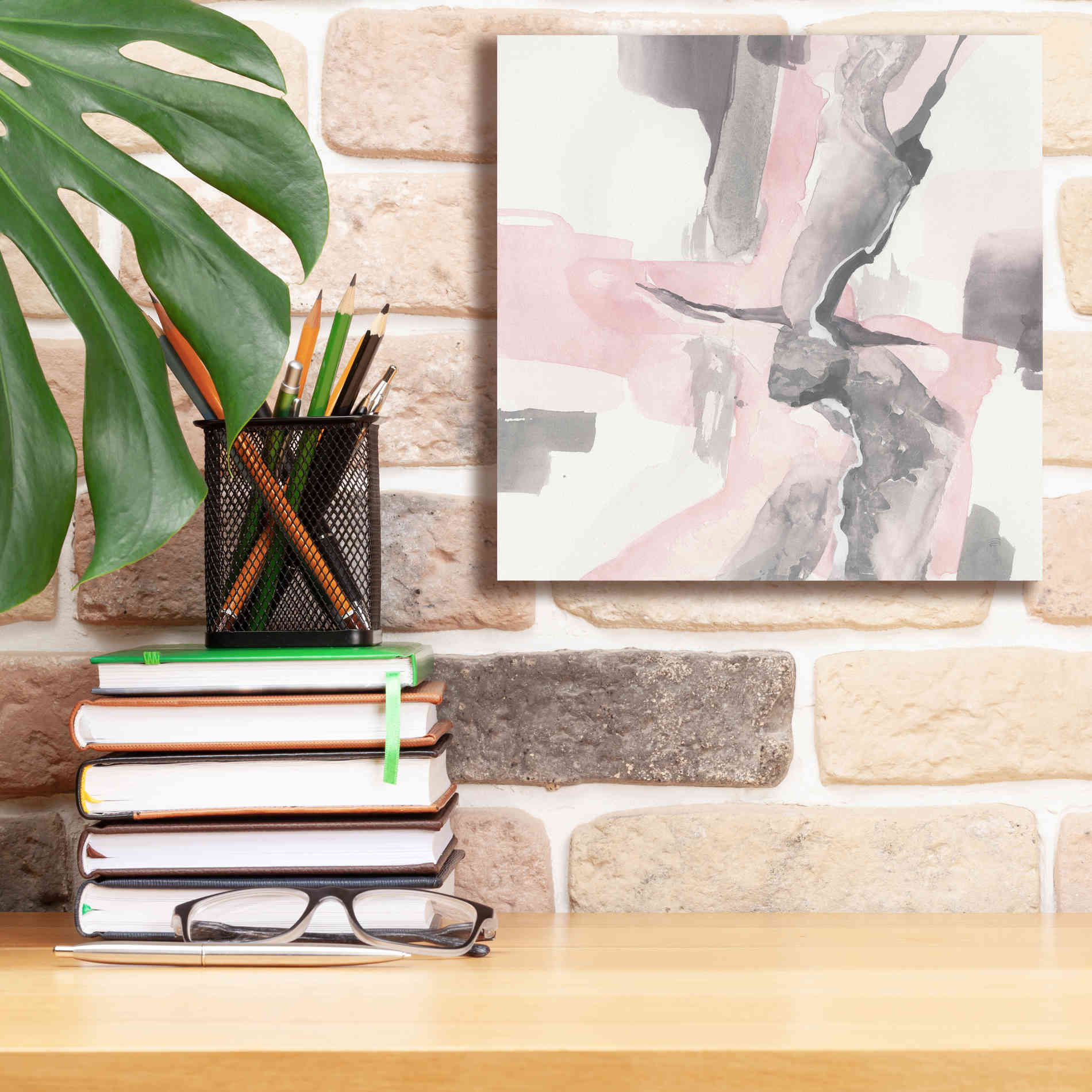 'Blushing Grey I' by Chris Paschke, Giclee Canvas Wall Art,12 x 12