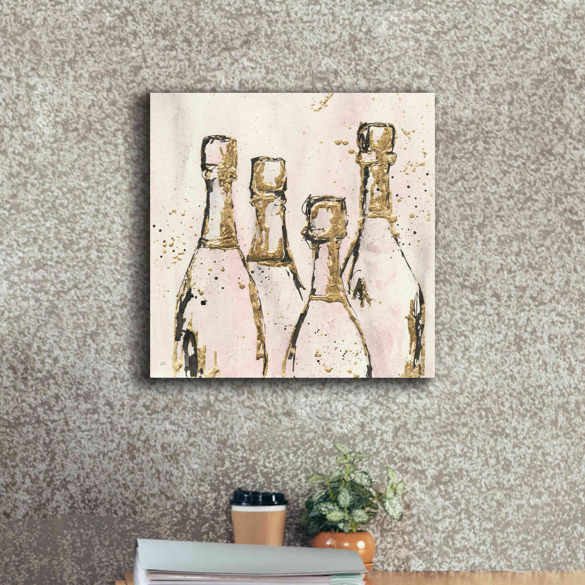'Champagne Is Grand I' by Chris Paschke, Giclee Canvas Wall Art,18 x 18