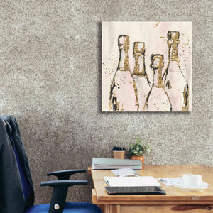 'Champagne Is Grand I' by Chris Paschke, Giclee Canvas Wall Art,26 x 26