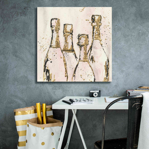 Image of 'Champagne Is Grand I' by Chris Paschke, Giclee Canvas Wall Art,26 x 26