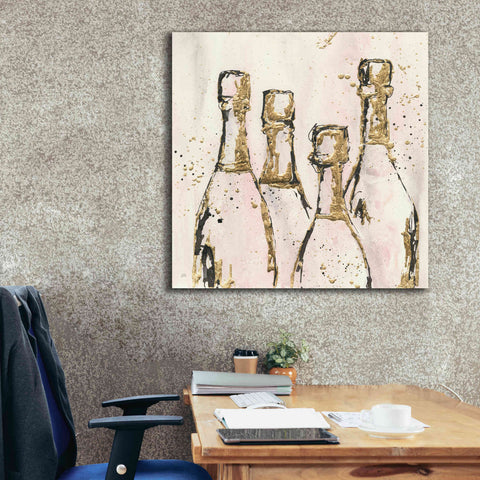 Image of 'Champagne Is Grand I' by Chris Paschke, Giclee Canvas Wall Art,37 x 37