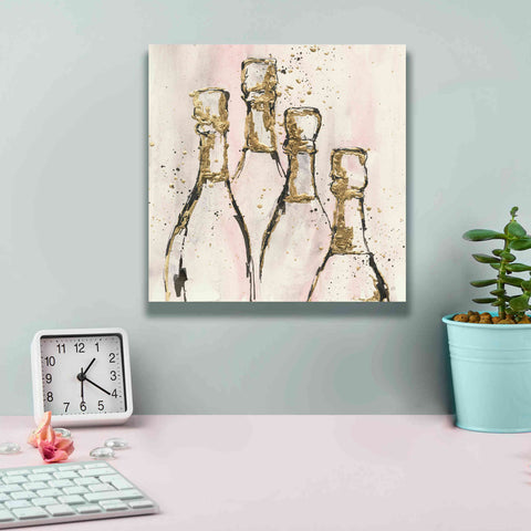 Image of 'Champagne Is Grand II' by Chris Paschke, Giclee Canvas Wall Art,12 x 12