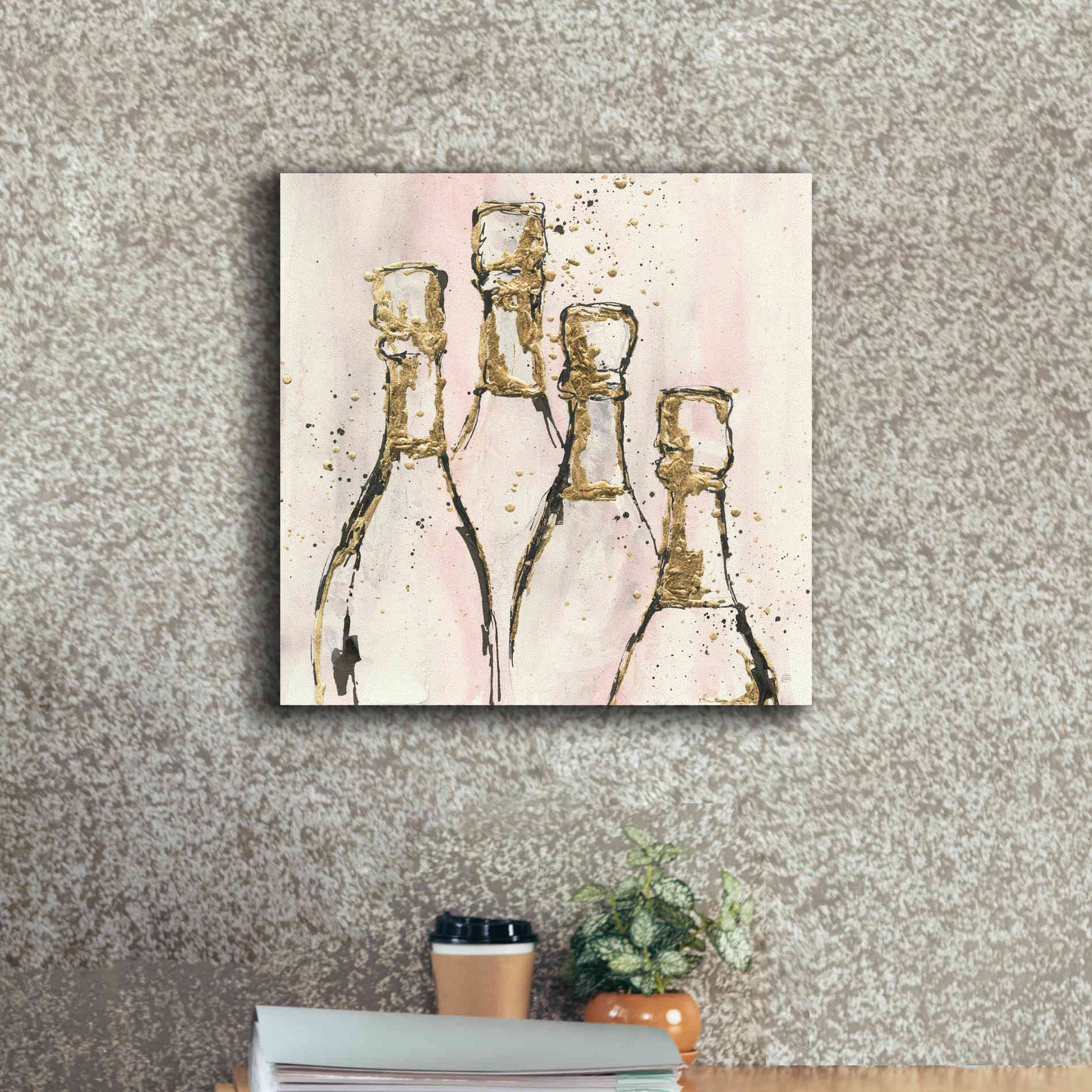 'Champagne Is Grand II' by Chris Paschke, Giclee Canvas Wall Art,18 x 18