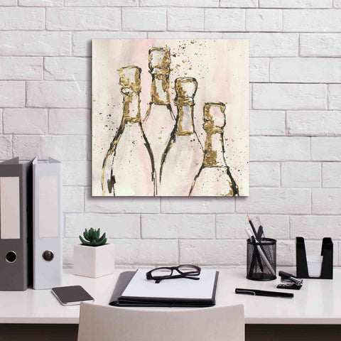 Image of 'Champagne Is Grand II' by Chris Paschke, Giclee Canvas Wall Art,18 x 18