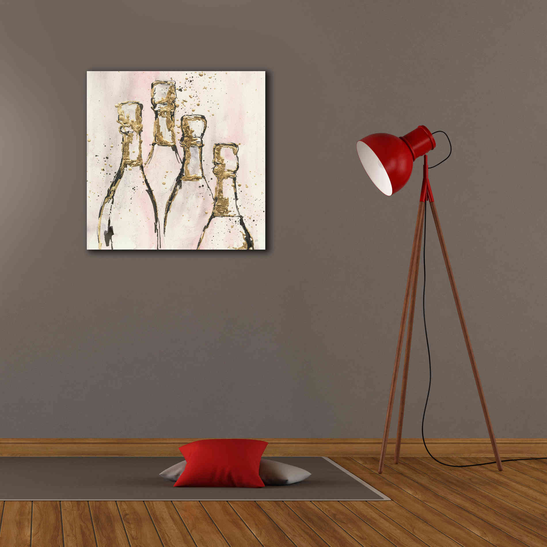 'Champagne Is Grand II' by Chris Paschke, Giclee Canvas Wall Art,26 x 26