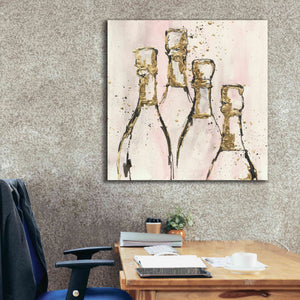 'Champagne Is Grand II' by Chris Paschke, Giclee Canvas Wall Art,37 x 37