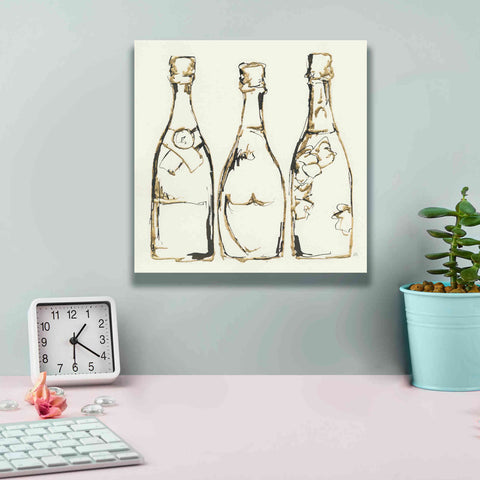Image of 'Champagne Is Grand III' by Chris Paschke, Giclee Canvas Wall Art,12 x 12