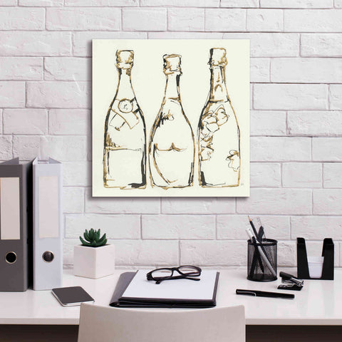 Image of 'Champagne Is Grand III' by Chris Paschke, Giclee Canvas Wall Art,18 x 18