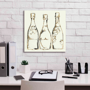 'Champagne Is Grand III' by Chris Paschke, Giclee Canvas Wall Art,18 x 18