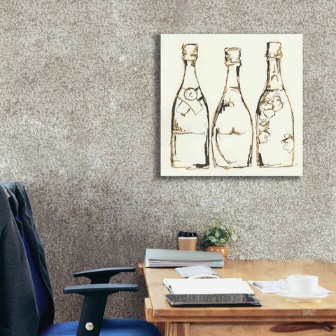 Image of 'Champagne Is Grand III' by Chris Paschke, Giclee Canvas Wall Art,26 x 26