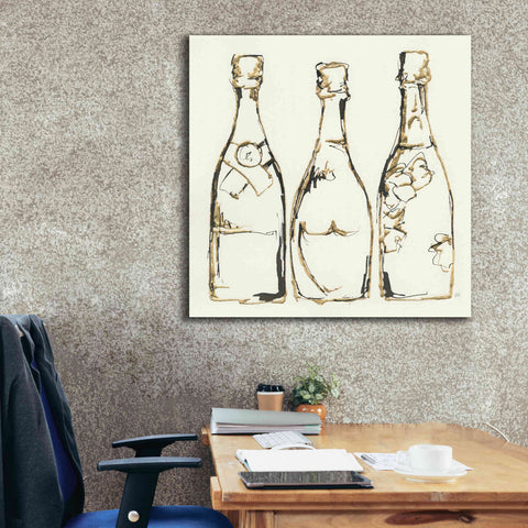 Image of 'Champagne Is Grand III' by Chris Paschke, Giclee Canvas Wall Art,37 x 37