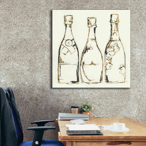 'Champagne Is Grand III' by Chris Paschke, Giclee Canvas Wall Art,37 x 37