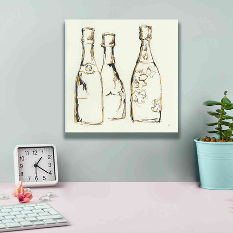 Image of 'Champagne Is Grand IV' by Chris Paschke, Giclee Canvas Wall Art,12 x 12