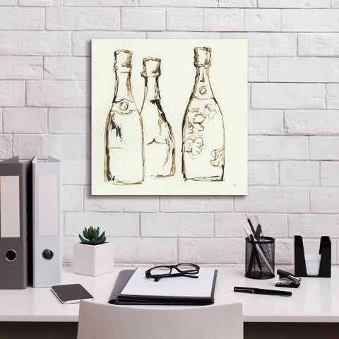 Image of 'Champagne Is Grand IV' by Chris Paschke, Giclee Canvas Wall Art,18 x 18