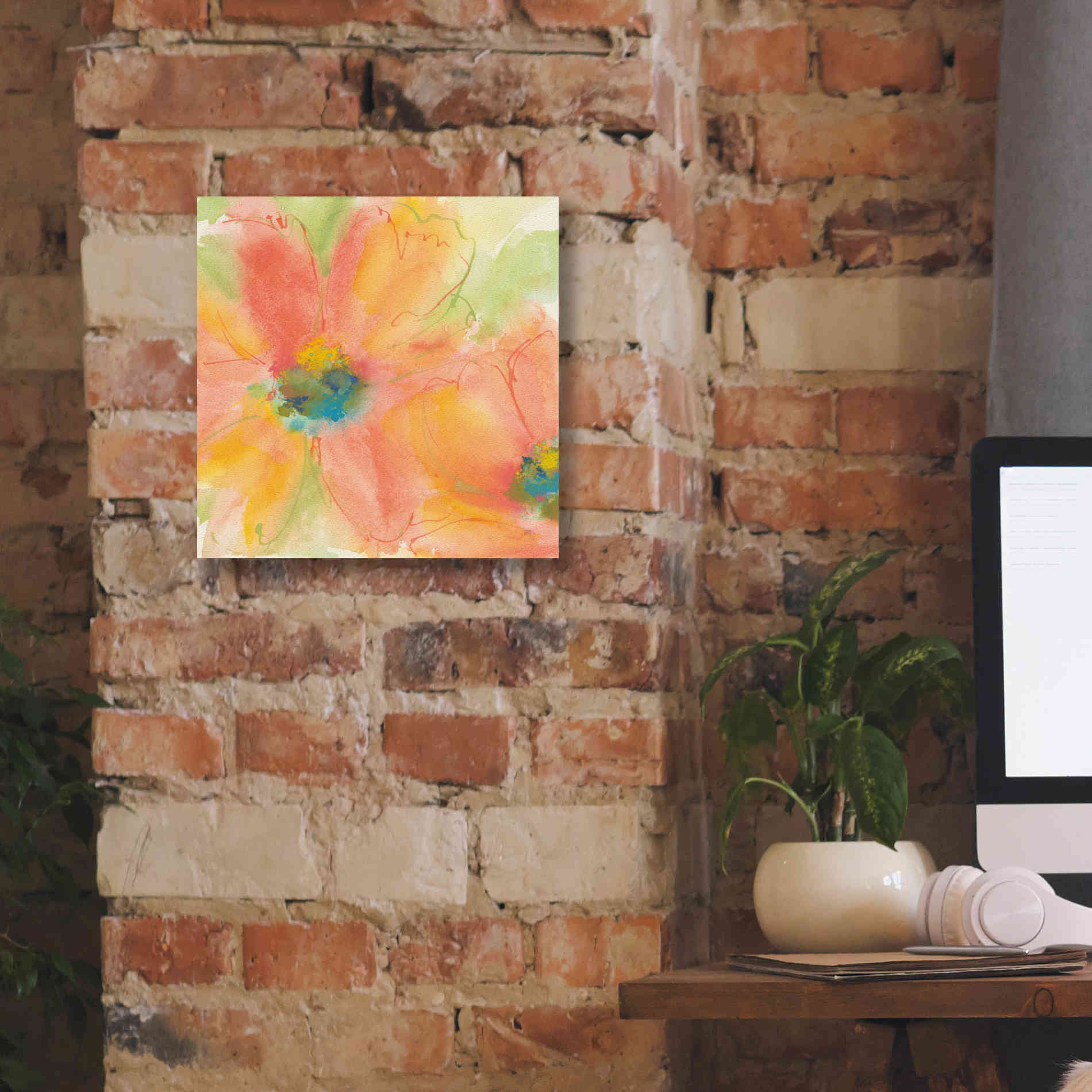 'Tinted Cosmos I' by Chris Paschke, Giclee Canvas Wall Art,12 x 12