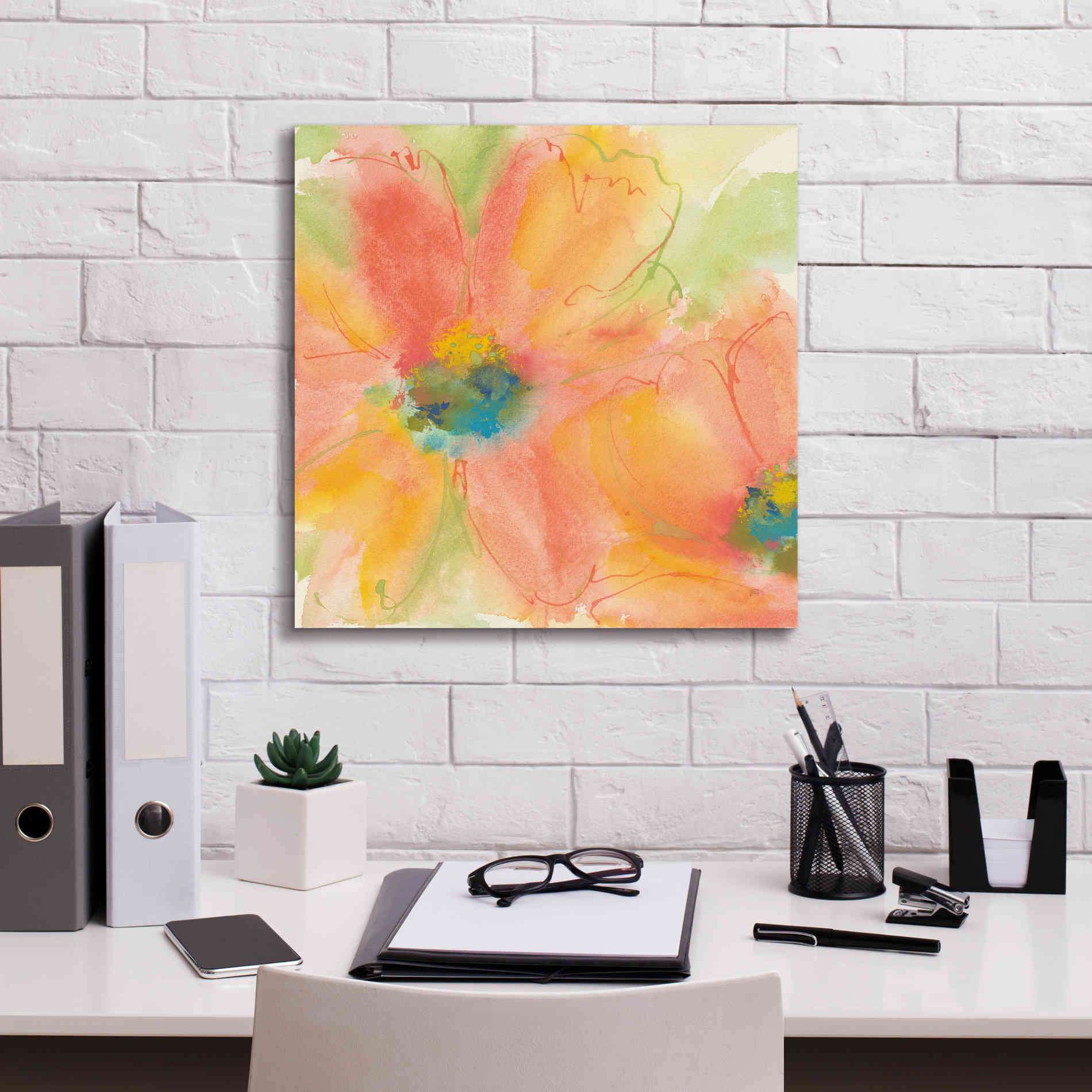 'Tinted Cosmos I' by Chris Paschke, Giclee Canvas Wall Art,18 x 18