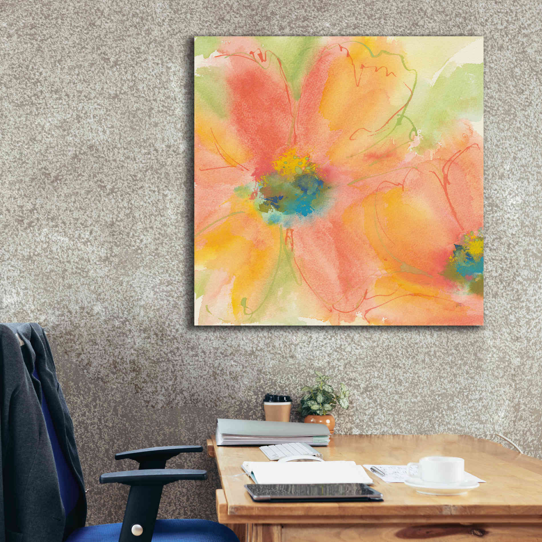 'Tinted Cosmos I' by Chris Paschke, Giclee Canvas Wall Art,37 x 37