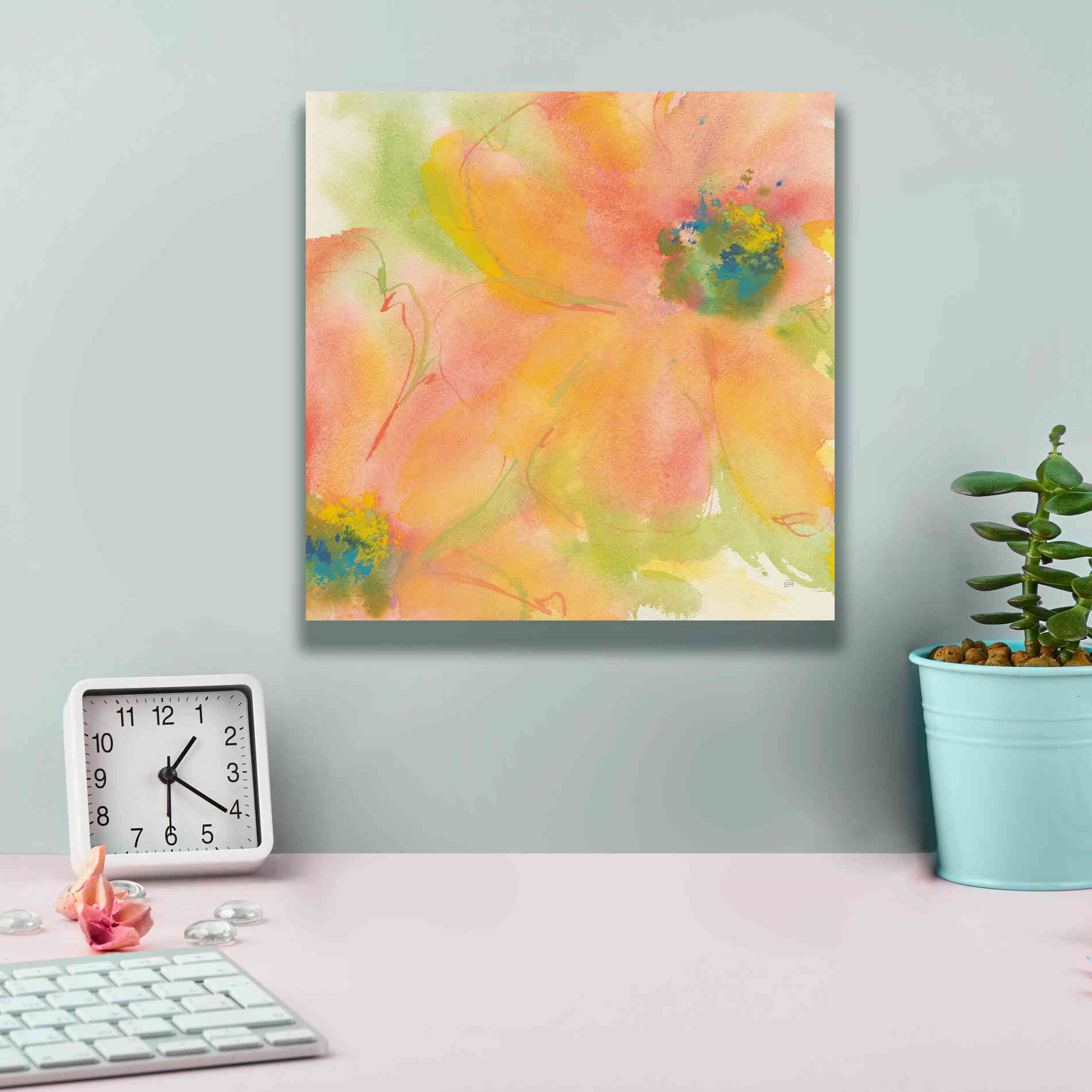 'Tinted Cosmos II' by Chris Paschke, Giclee Canvas Wall Art,12 x 12