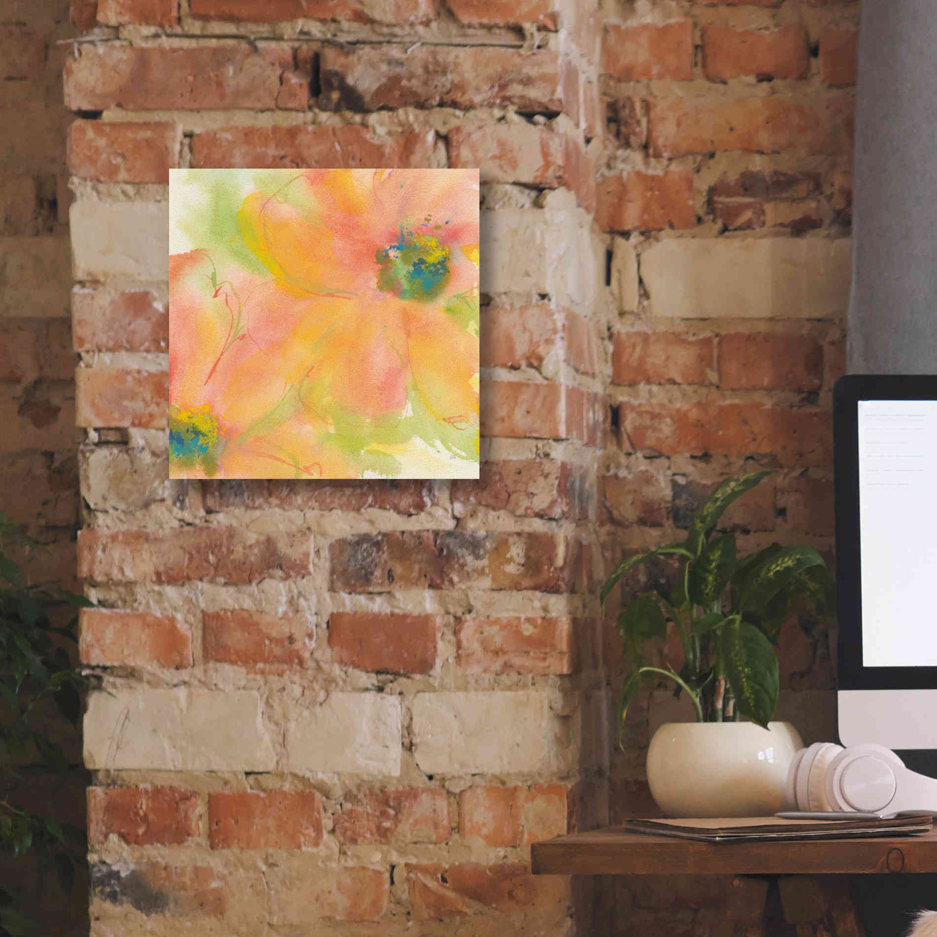 'Tinted Cosmos II' by Chris Paschke, Giclee Canvas Wall Art,12 x 12