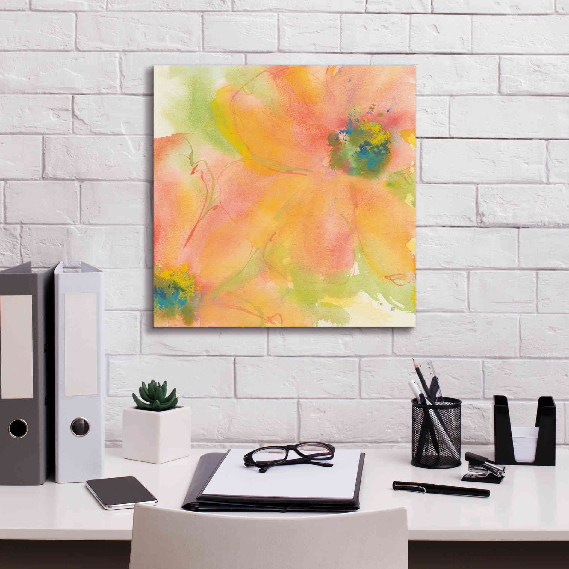 'Tinted Cosmos II' by Chris Paschke, Giclee Canvas Wall Art,18 x 18