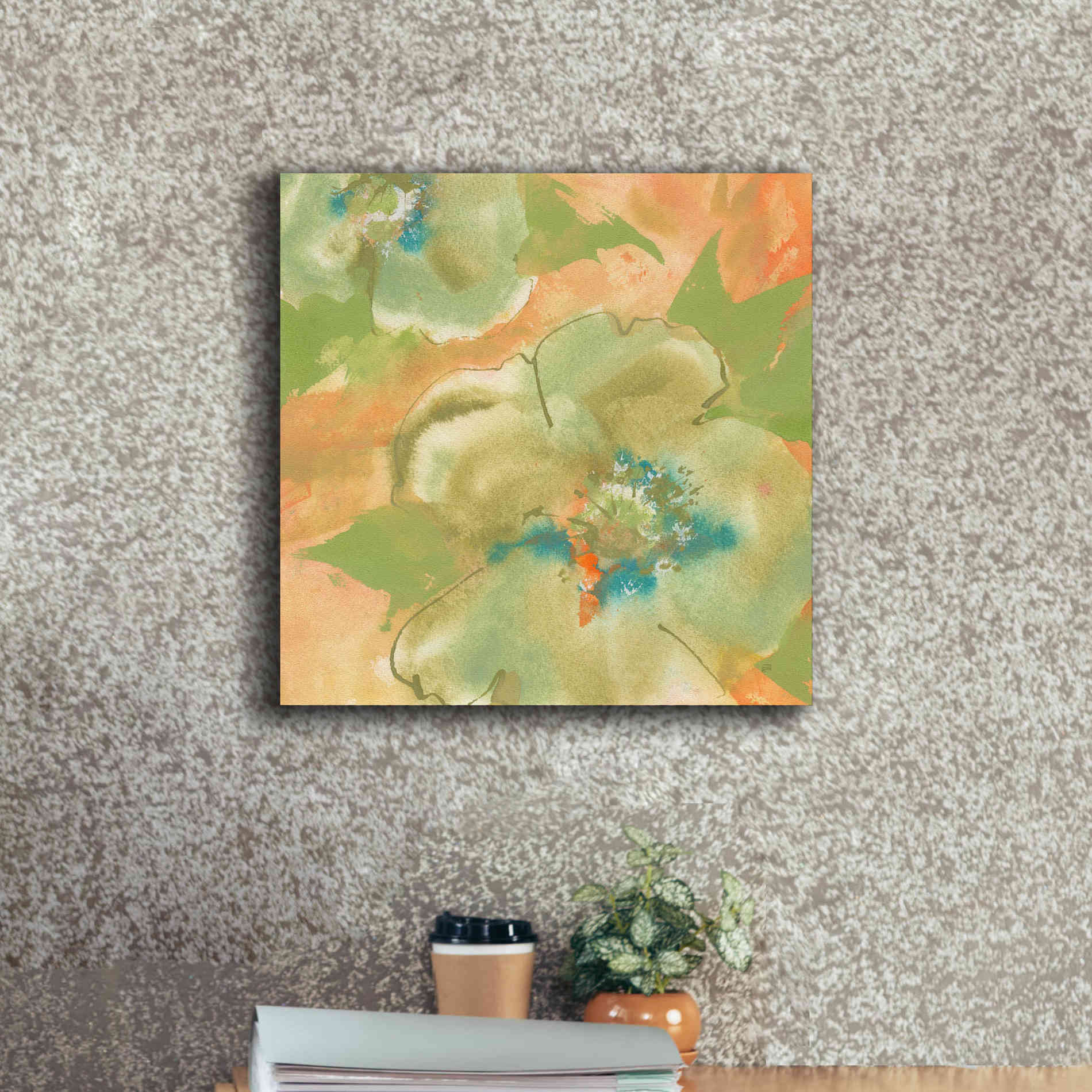 'Olive Poppy II' by Chris Paschke, Giclee Canvas Wall Art,18 x 18